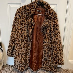 Cheetah fur jacket